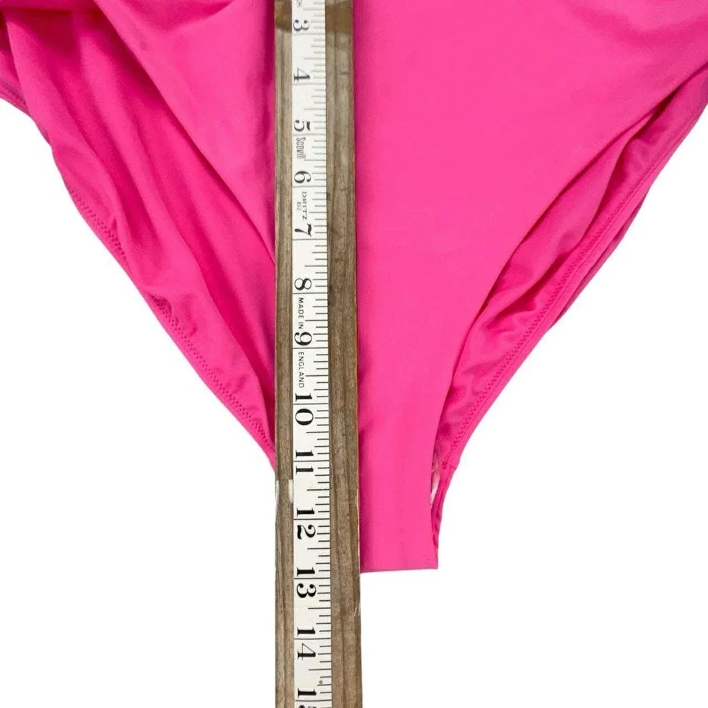 Callia XL Pink Heat High Leg Cheeky Bottom Swimsuit Bikini Bottoms NWT‎